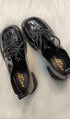 Black Leather Lolita Loafer With Laces